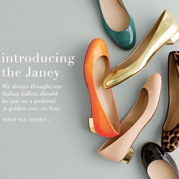 JCREW JANEY GOLD HEEL FLATS sz 7 - Picture 7 of 7